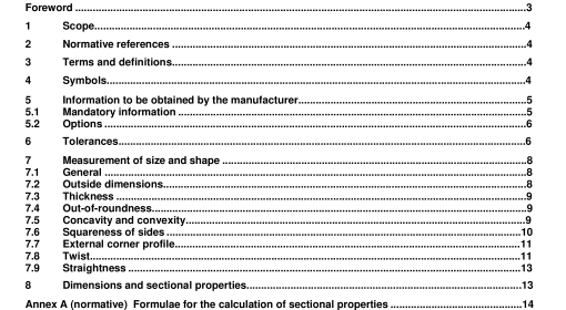 BS EN 10210-2:2006 - Hot finished structural hollow sections of non-alloy and fine grain steels — Part 2: Tolerances, dimensions and sectional properties