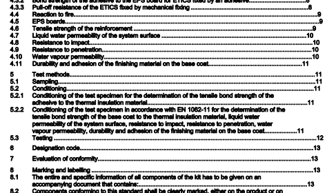 BS EN 13499:2003 - Thermal insulation products for buildings — External thermal insulation composite systems (ETICS) based on expanded polystyrene — Specification