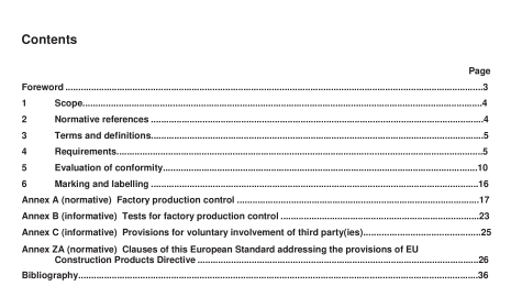 BS EN 14321-2:2005 - Glass in building — Thermally toughened alkaline earth silicate safety glass — Part 2: Evaluation of conformity/Product standard