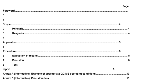 BS EN 14573:2004 - Foodstuffs — Determination of 3-monochloropropane- 1,2-diol by GC/MS