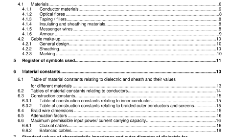 BS EN 50290-2-1:2005 - Communication cables — Part 2-1: Common design rules and construction