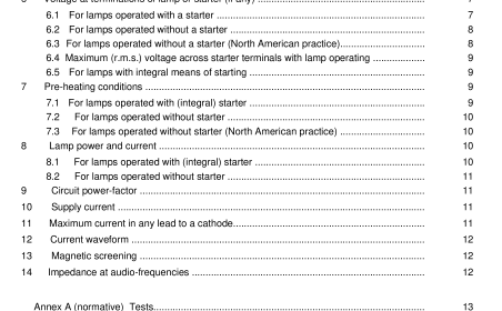 BS EN 60921:2004 - Ballasts for tubular fluorescent lamps — Performance requirements