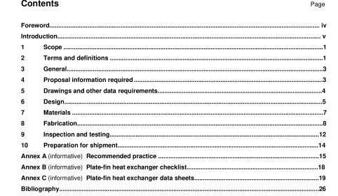 BS EN ISO 15547-2:2005 - Petroleum, petrochemical and natural gas industries — Plate-type heat exchangers — Part 2: Brazed aluminium plate-fin heat exchangers