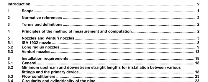 BS EN ISO 5167-3:2003 - Measurement of fluid flow by means of pressure differential devices inserted in circular cross-section conduits running full — Part 3: Nozzles and Venturi nozzles