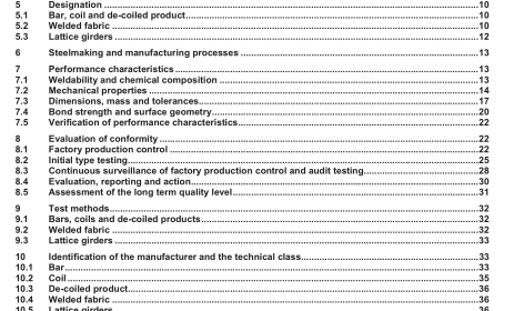 EN 10080:2005 - Steel for the reinforcement of concrete - Weldable reinforcing steel - General