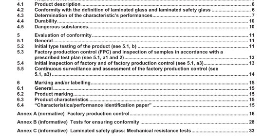 EN 14449:2005 - Glass in building - Laminated glass and laminated safety glass - Evaluation of conformity/Product standard