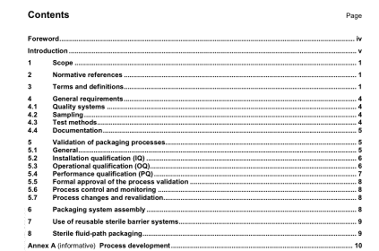 EN ISO 11607-2:2006 - Packaging for terminally sterilized medical devices - Part 2: Validation requirements for forming, sealing and assembly processes