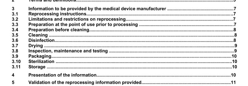 EN ISO 17664:2004 - Sterilization of medical devices - Information to be provided by the manufacturer for the processing of resterilizable medical devices